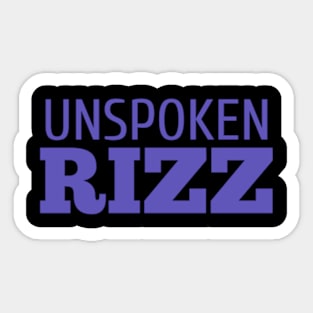 Unspoken Rizz Sticker